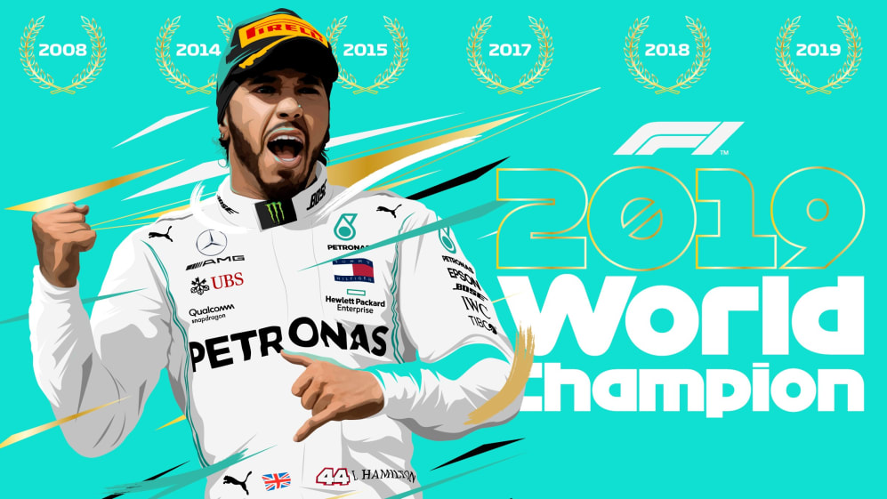 Lewis Hamilton wins F1 world championship title for sixth time