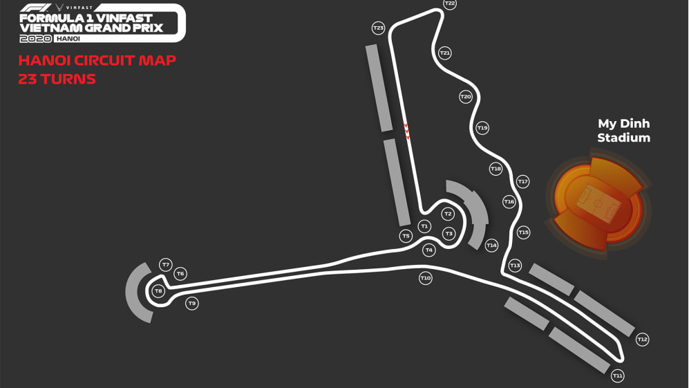 REVEALED: New Vietnam F1 circuit layout after extra corner added ...