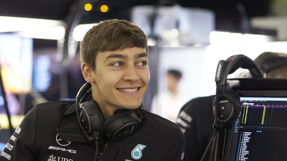 SHANGHAI INTERNATIONAL CIRCUIT, CHINA - APRIL 14: George Russell, Mercedes AMG during the Chinese