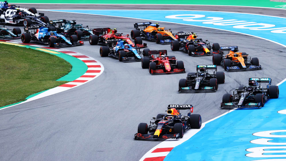 BARCELONA, SPAIN - MAY 09: Max Verstappen of the Netherlands driving the (33) Red Bull Racing RB16B