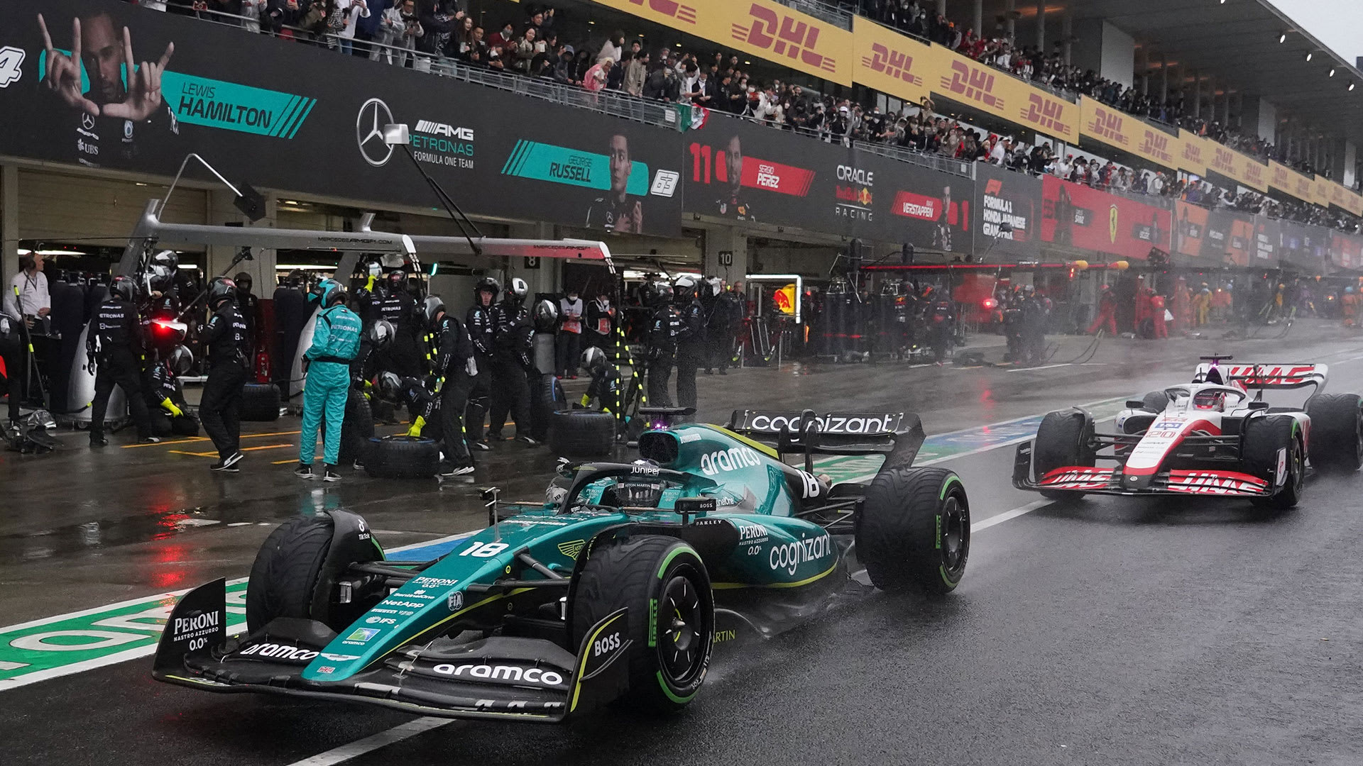 Hamilton dominates in France on a dull day for F1