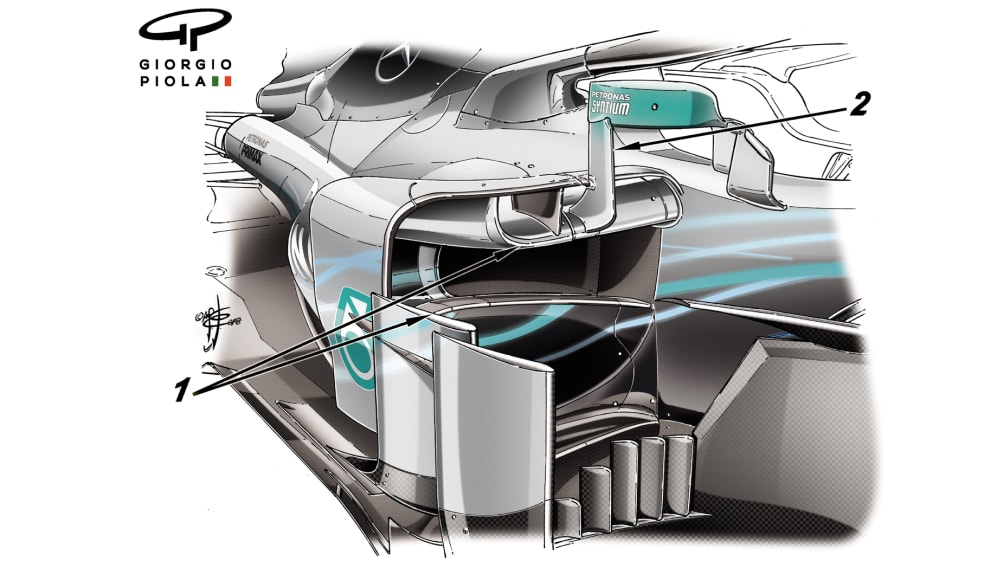 090-018 MERCEDES N SIDE PODS ZEL N°