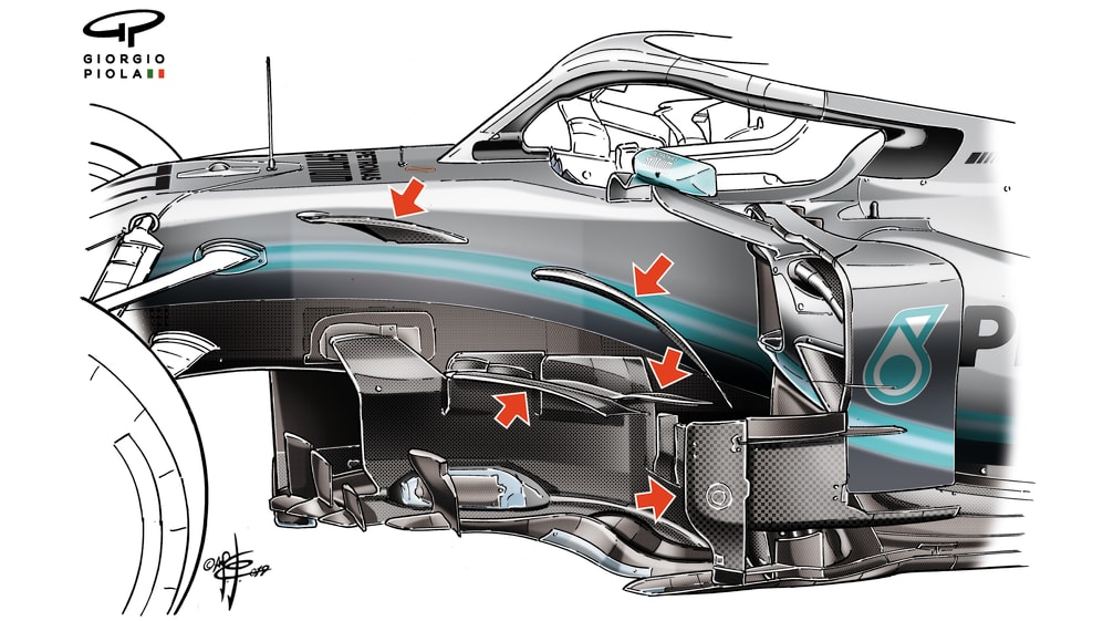017-19 MERCEDES NEW BARGE BOARD