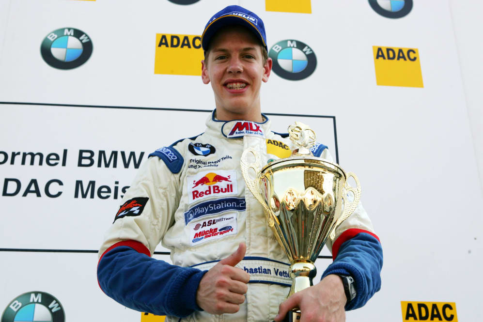 Sebastian Vettel (GER), ADAC Berlin Brandenburg e.V. (1st).
Formula BMW ADAC Championship 2004, Rd