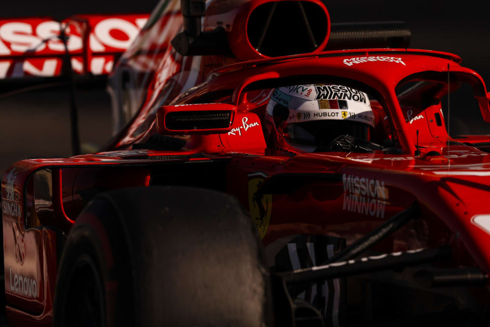 YAS MARINA CIRCUIT, UNITED ARAB EMIRATES - NOVEMBER 23: Sebastian Vettel, Ferrari SF71H during the