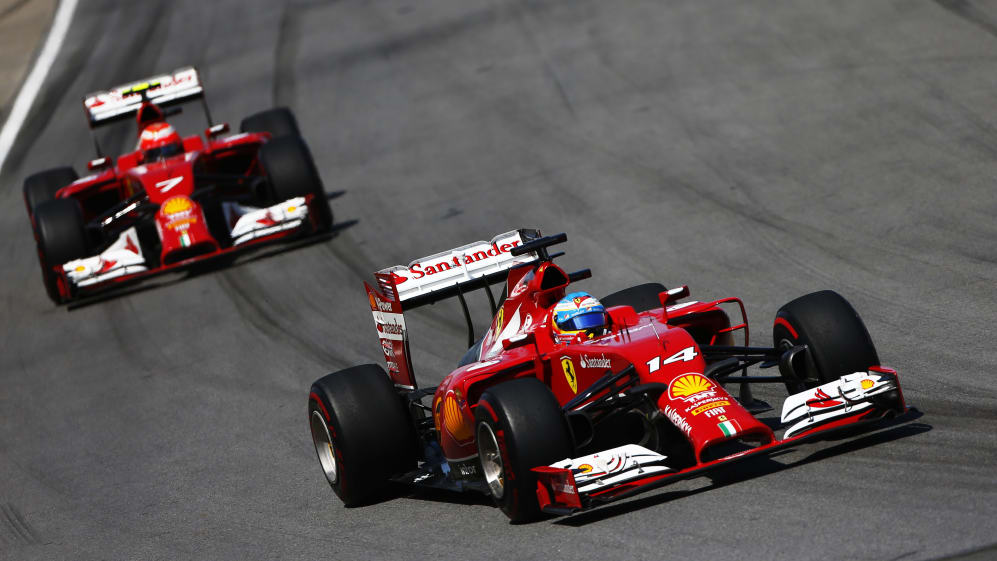 Classic Formula One 2012 Ferrari Racing Team Fernando Alonso and