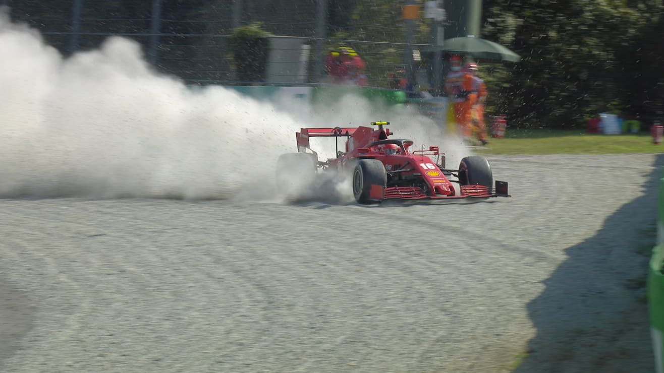 WATCH: Italian Grand Prix red-flagged as Charles Leclerc walks 
