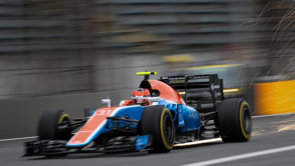 Esteban Ocon (FRA) Manor Racing MRT05 at Formula One World Championship, Rd20, Brazilian Grand