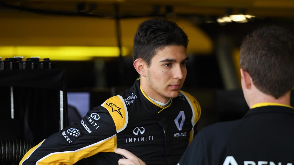 Esteban Ocon (FRA) Renault Sport F1 Team at Formula One World Championship, Rd10, British Grand