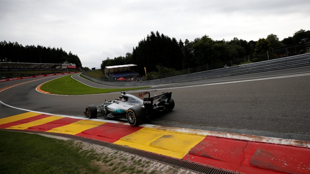 Lewis Hamilton (GBR) Mercedes-Benz F1 W08 Hybrid at Formula One World Championship, Rd12, Belgian