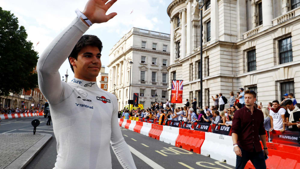 Lance Stroll (CDN) Williams at F1 London Live, Trafalgar Square, London, England, Wednesday 12 July