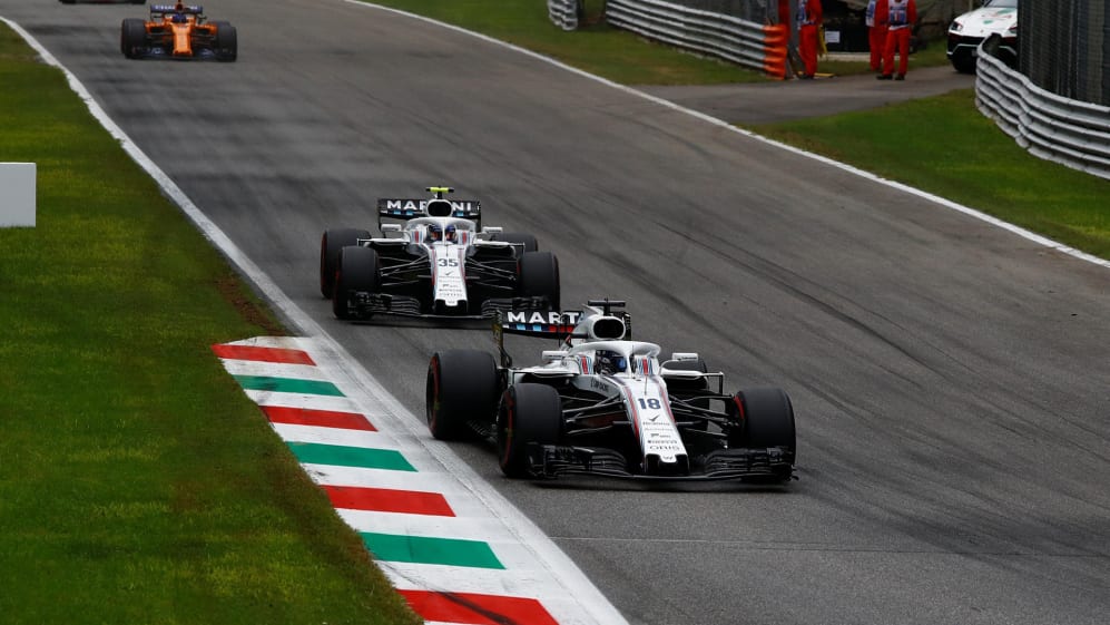 Lance Stroll, Williams FW41 and Sergey Sirotkin, Williams FW41 at Formula One World Championship,