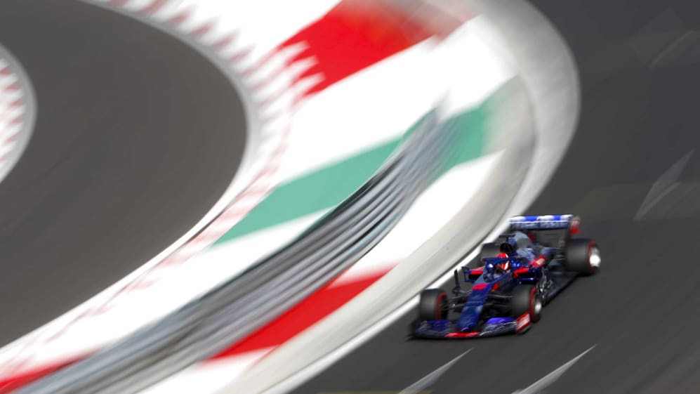 HUNGARORING, HUNGARY - AUGUST 03: Daniil Kvyat, Toro Rosso STR14 during the Hungarian GP at
