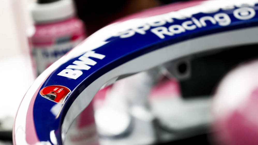 MONTE CARLO, MONACO - MAY 23: A tribute to Niki Lauda on an Racing Point RP19 during the Monaco GP