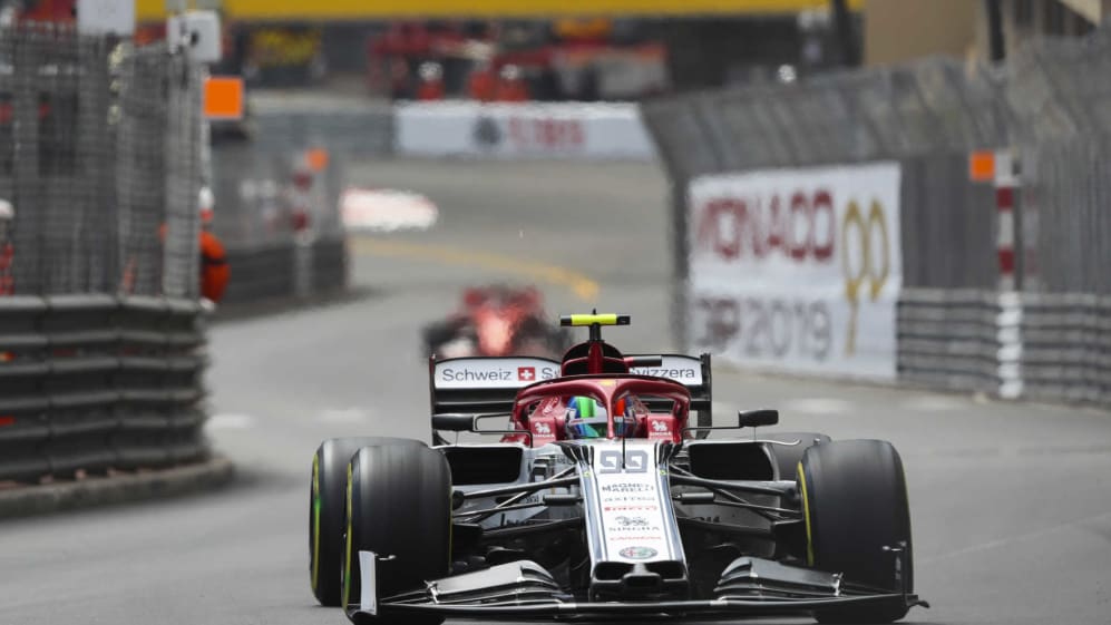 MONTE CARLO, MONACO - MAY 23: Antonio Giovinazzi, Alfa Romeo Racing C38 during the Monaco GP at