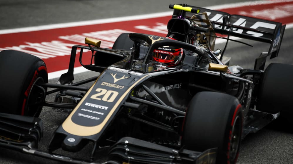 CIRCUIT DE BARCELONA-CATALUNYA, SPAIN - MAY 11: Kevin Magnussen, Haas VF-19 during the Spanish GP