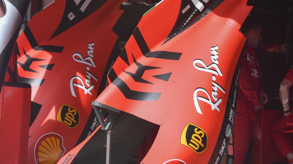 CIRCUIT DE BARCELONA-CATALUNYA, SPAIN - MAY 09: Ferrari SF90 engine cover during the Spanish GP at