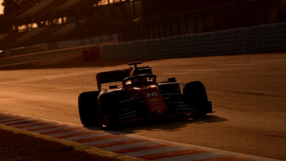 CIRCUIT DE BARCELONA-CATALUNYA, SPAIN - FEBRUARY 19: Charles Leclerc, Ferrari SF90 during the