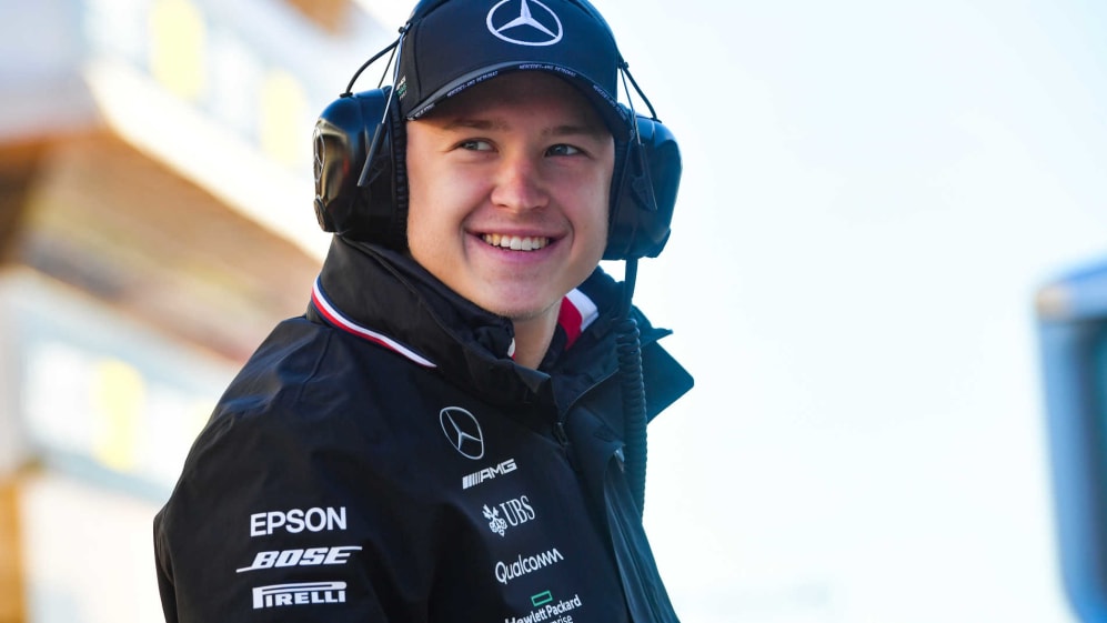 CIRCUIT DE BARCELONA-CATALUNYA, SPAIN - MAY 14: Nikita Mazepin, Mercedes AMG W10 during the