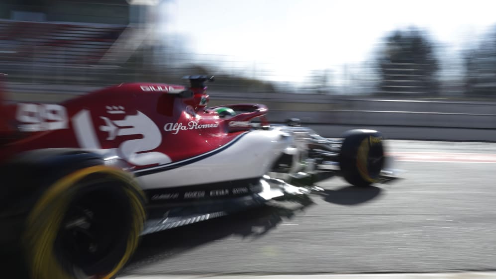 CIRCUIT DE BARCELONA-CATALUNYA, SPAIN - FEBRUARY 26: Antonio Giovinazzi, Alfa Romeo Racing C38
