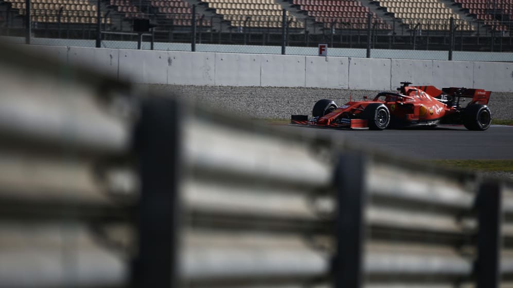 CIRCUIT DE BARCELONA-CATALUNYA, SPAIN - FEBRUARY 28: Charles Leclerc, Ferrari SF90 during the