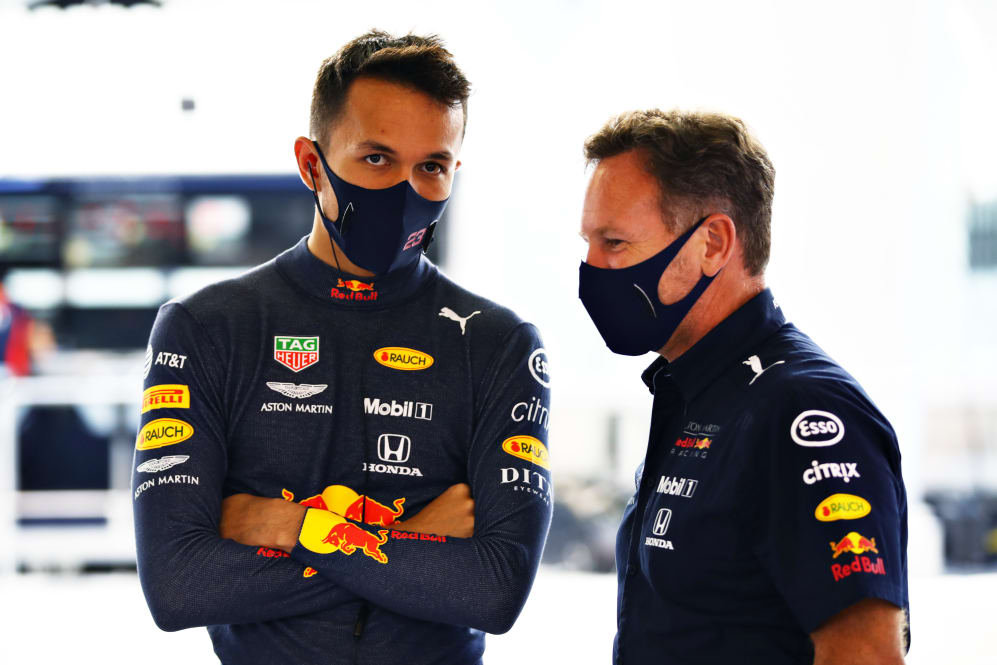 ABU DHABI, UNITED ARAB EMIRATES - DECEMBER 12: Alexander Albon of Thailand and Red Bull Racing and