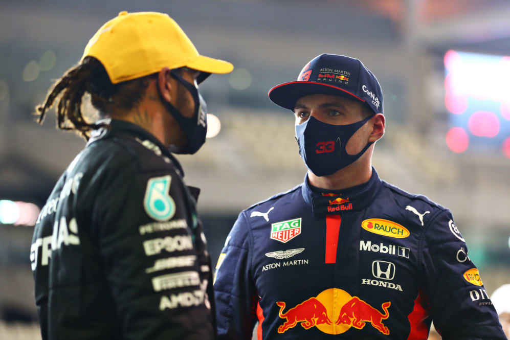 ABU DHABI, UNITED ARAB EMIRATES - DECEMBER 12: Pole position qualifier Max Verstappen of