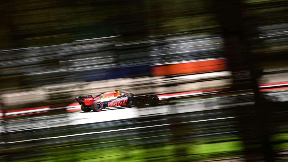 SPIELBERG, AUSTRIA - JULY 04: Alexander Albon of Thailand driving the (23) Aston Martin Red Bull