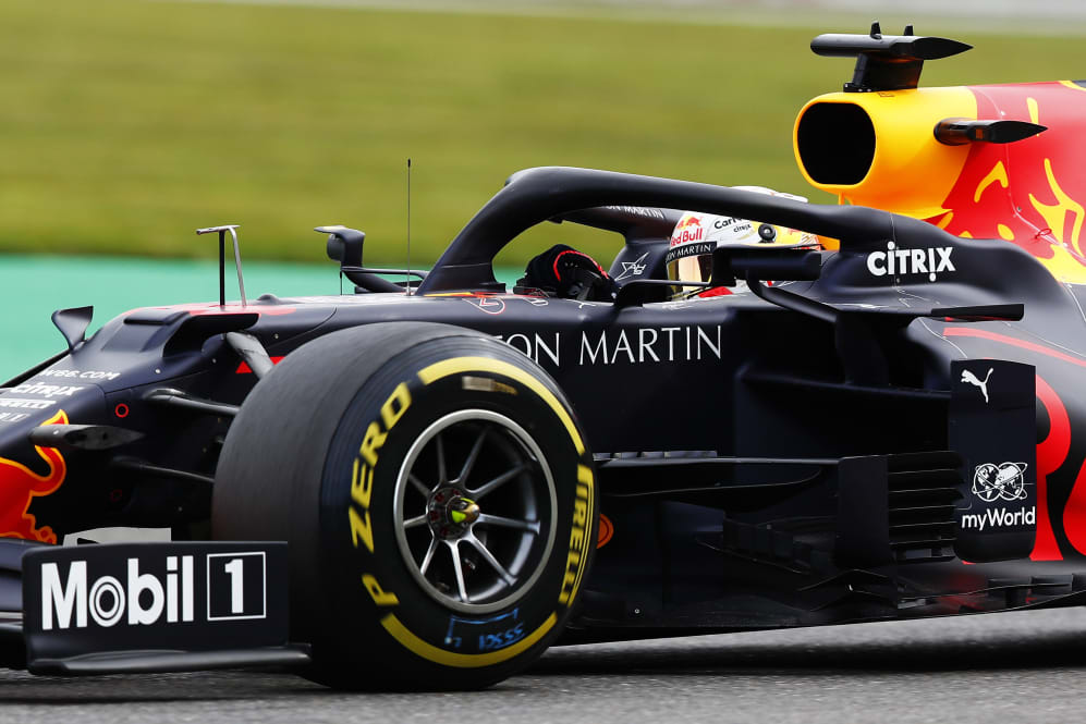 SPA, BELGIUM - AUGUST 28: Max Verstappen of the Netherlands driving the (33) Aston Martin Red Bull