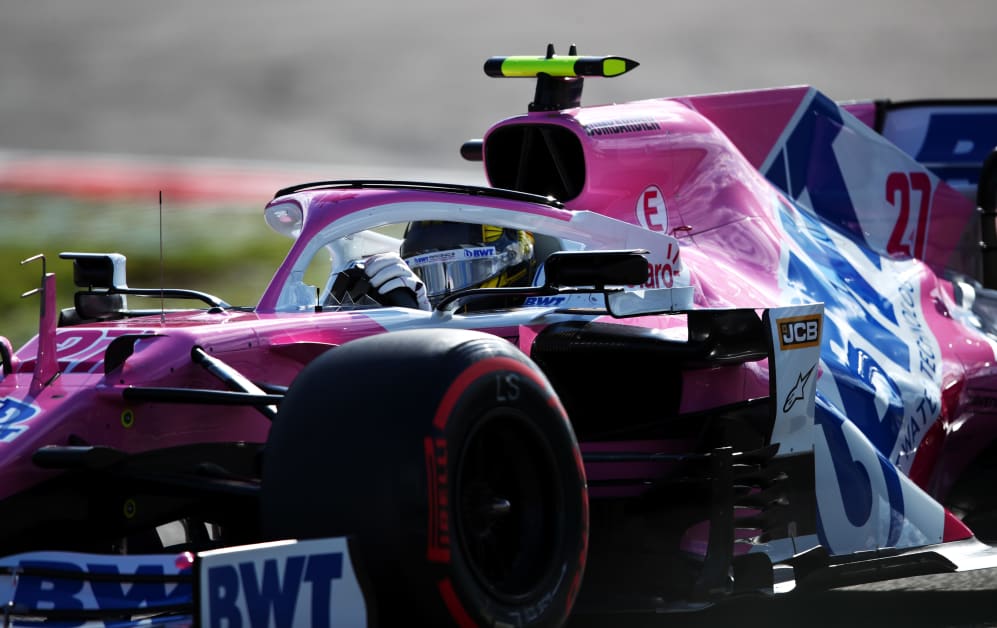NUERBURG, GERMANY - OCTOBER 10: Nico Hulkenberg of Germany driving the (27) Racing Point RP20