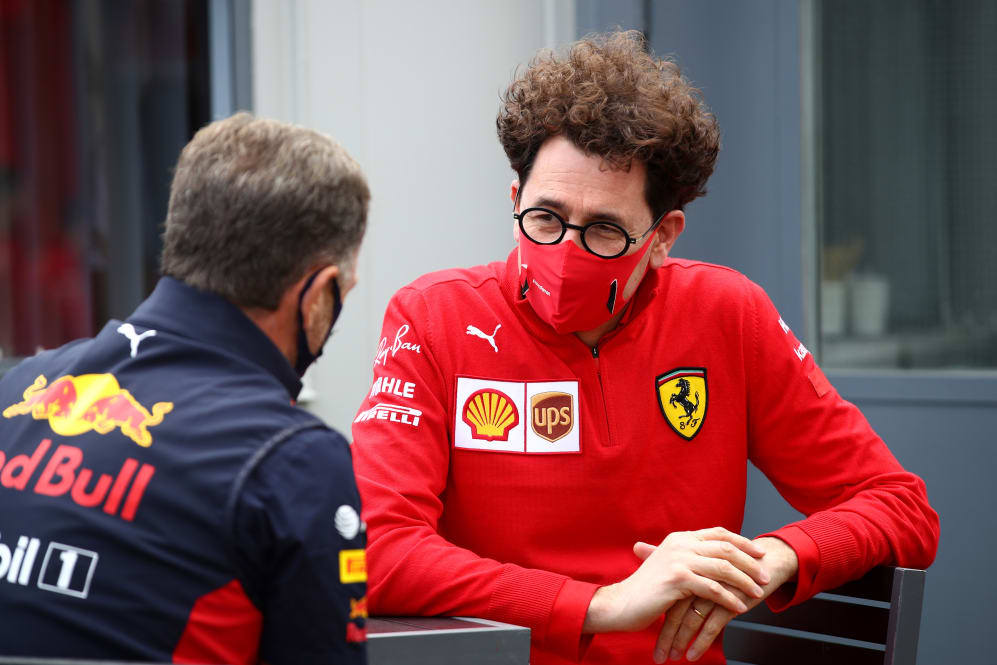 NORTHAMPTON, ENGLAND - AUGUST 02: Red Bull Racing Team Principal Christian Horner and Scuderia