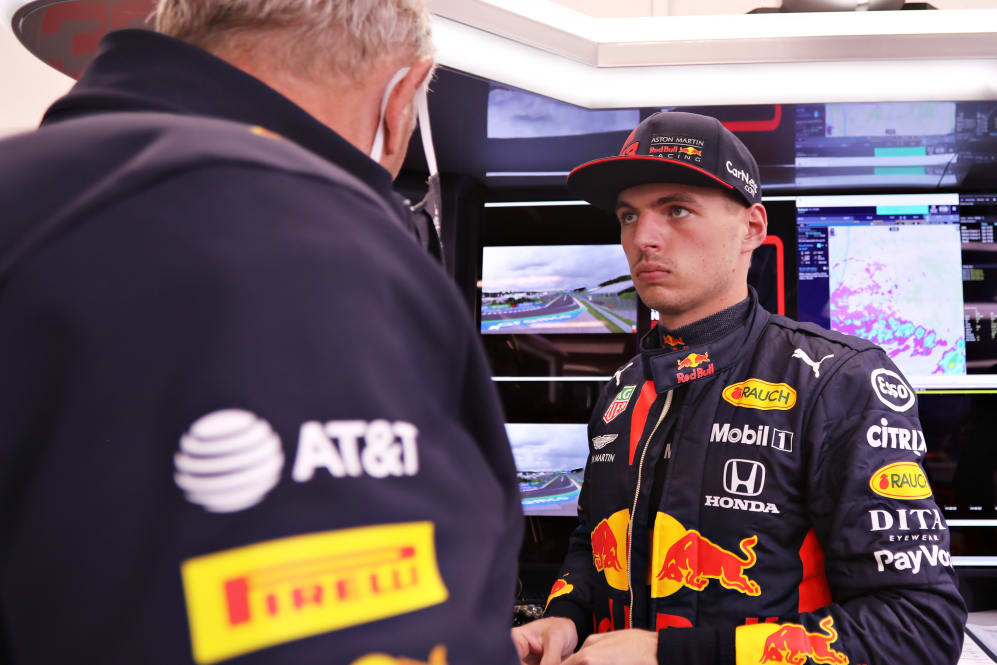 BUDAPEST, HUNGARY - JULY 18: Max Verstappen of Netherlands and Red Bull Racing prepares to drive