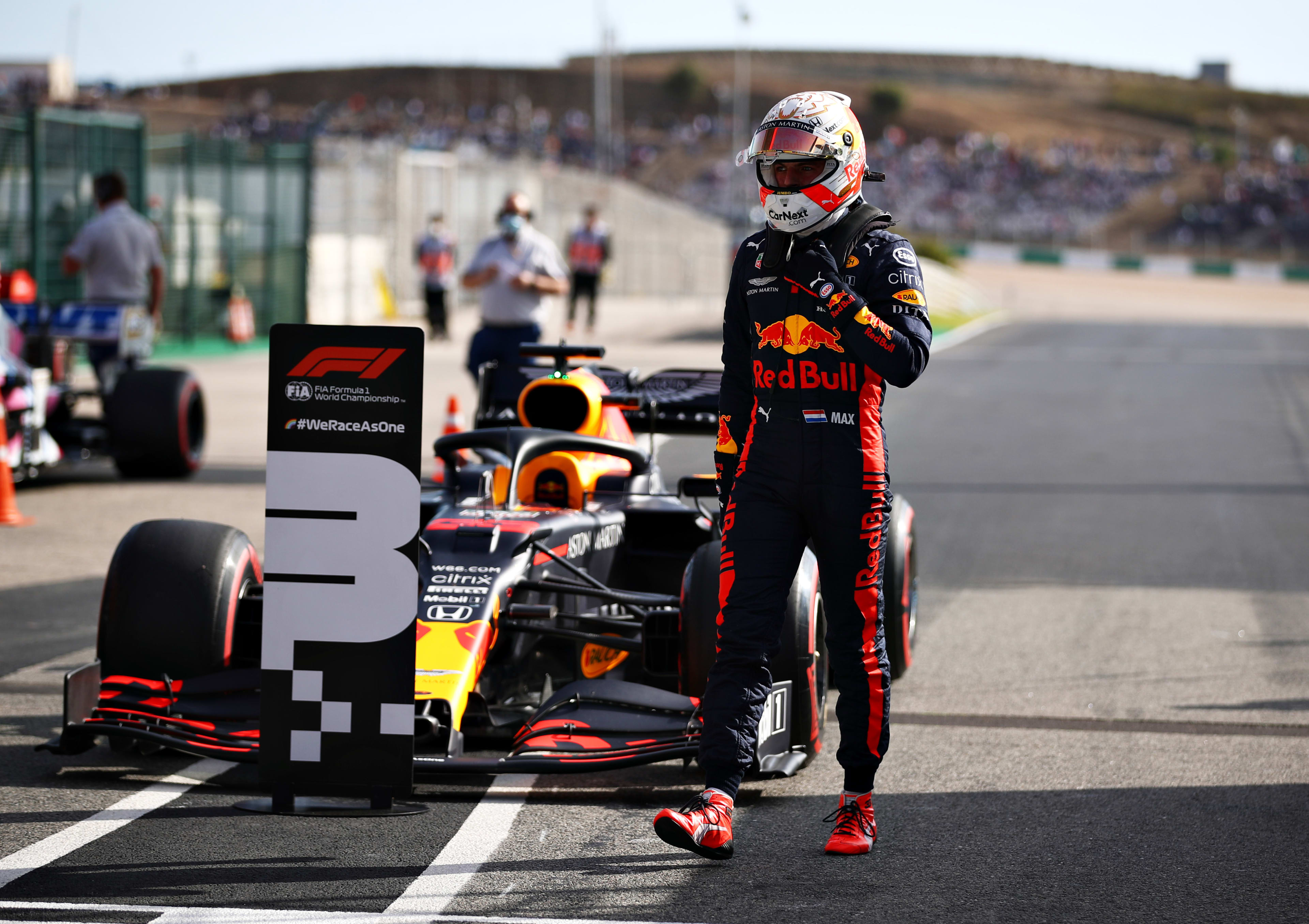 Verstappen happy with P3 but confused after struggling with grip in Portuguese GP qualifying Formula 1®