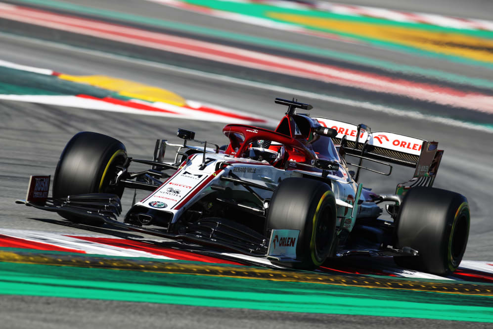 BARCELONA, SPAIN - FEBRUARY 28: Kimi Raikkonen of Finland driving the (7) Alfa Romeo Racing C39