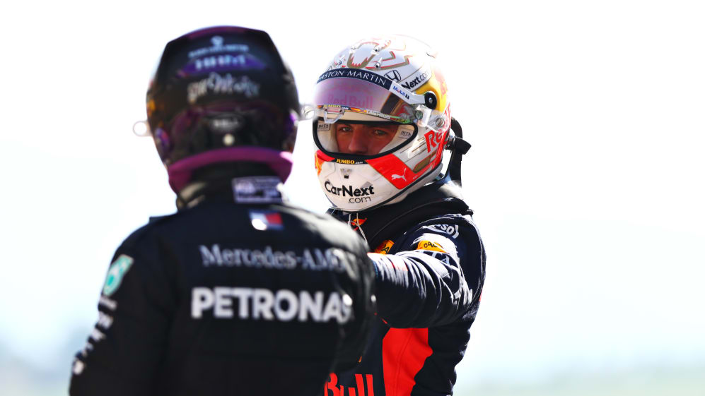 SCARPERIA, ITALY - SEPTEMBER 12: Third placed qualifier Max Verstappen of Netherlands and Red Bull
