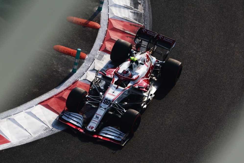 ABU DHABI, UNITED ARAB EMIRATES - DECEMBER 11: Antonio Giovinazzi of Italy driving the (99) Alfa