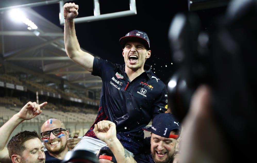 Max Verstappen #1 Red Bull Racing 2022 Season Baseball Jersey Fan