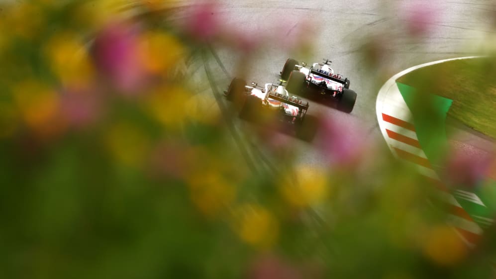 SPIELBERG, AUSTRIA - JULY 02: Nikita Mazepin of Russia driving the (9) Haas F1 Team VF-21 Ferrari