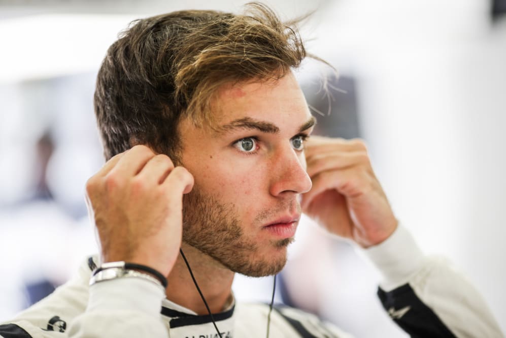 BAHRAIN, BAHRAIN - MARCH 27: Pierre Gasly of Scuderia AlphaTauri and France during final practice