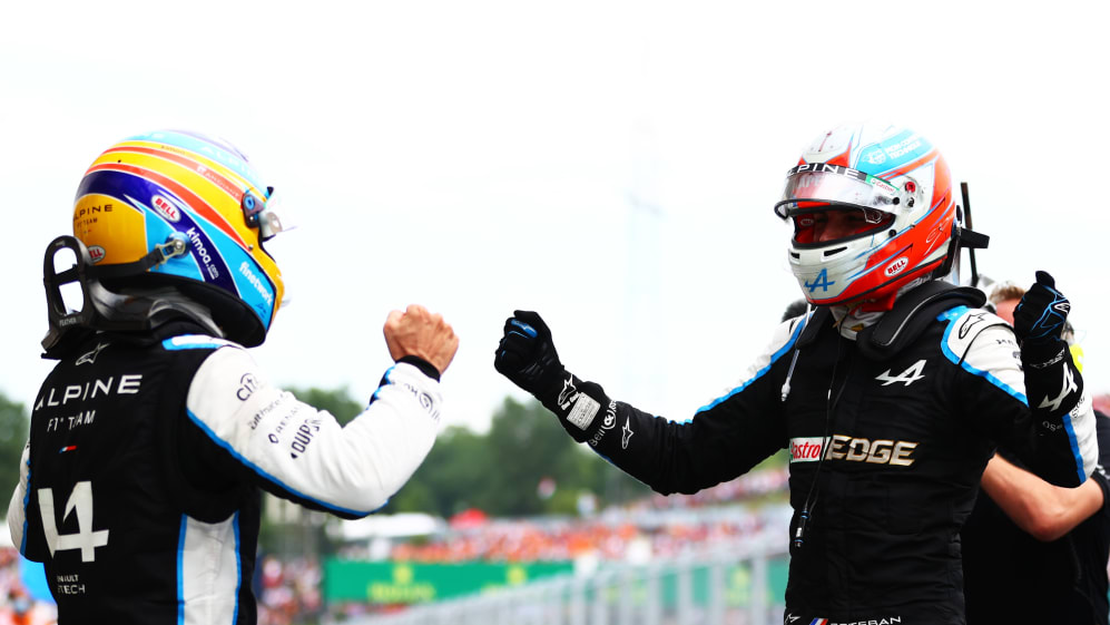 Ocon thanks Alpine team mate Alonso for 'fighting like a lion' to help him  to maiden win in Hungary