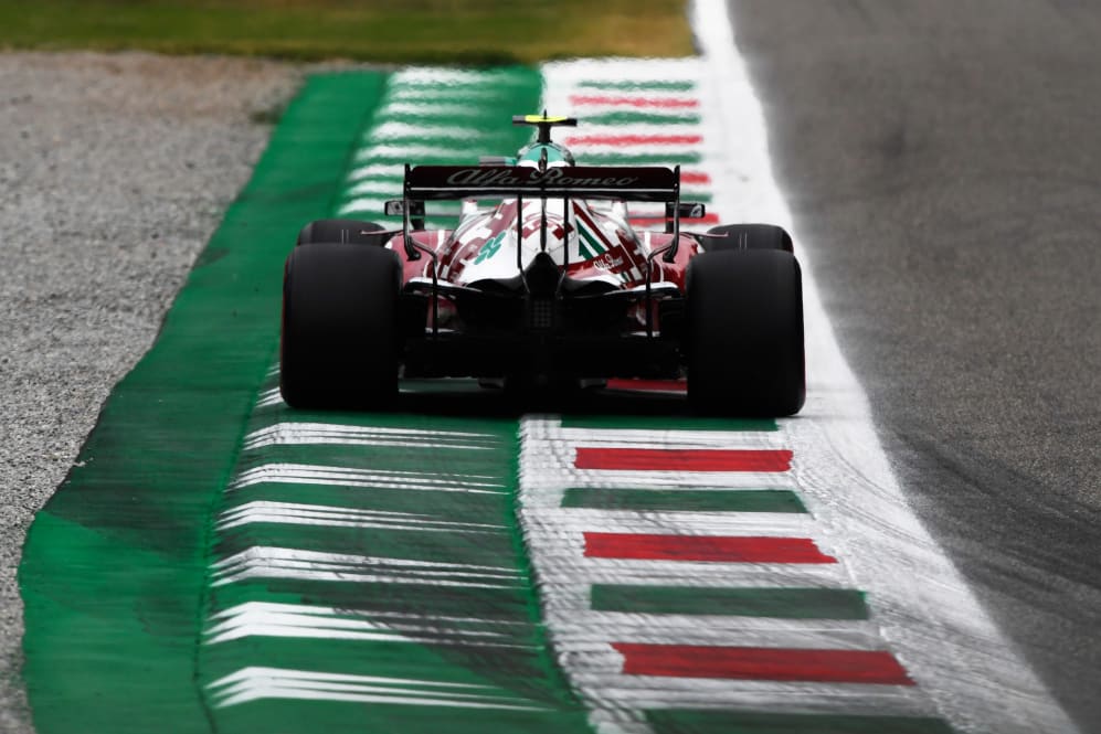 MONZA, ITALY - SEPTEMBER 10: Antonio Giovinazzi of Italy driving the (99) Alfa Romeo Racing C41