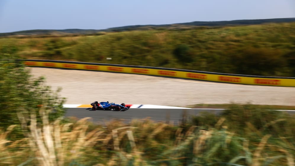 ZANDVOORT, NETHERLANDS - SEPTEMBER 03: Fernando Alonso of Spain driving the (14) Alpine A521