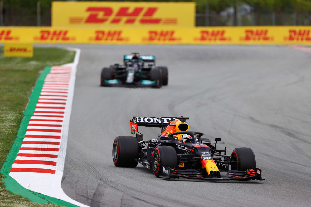 BARCELONA, SPAIN - MAY 09: Max Verstappen of the Netherlands driving the (33) Red Bull Racing