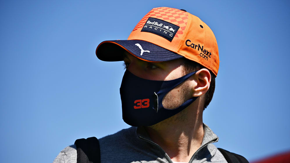 BARCELONA, SPAIN - MAY 06: Max Verstappen of Netherlands and Red Bull Racing walks in the Paddock