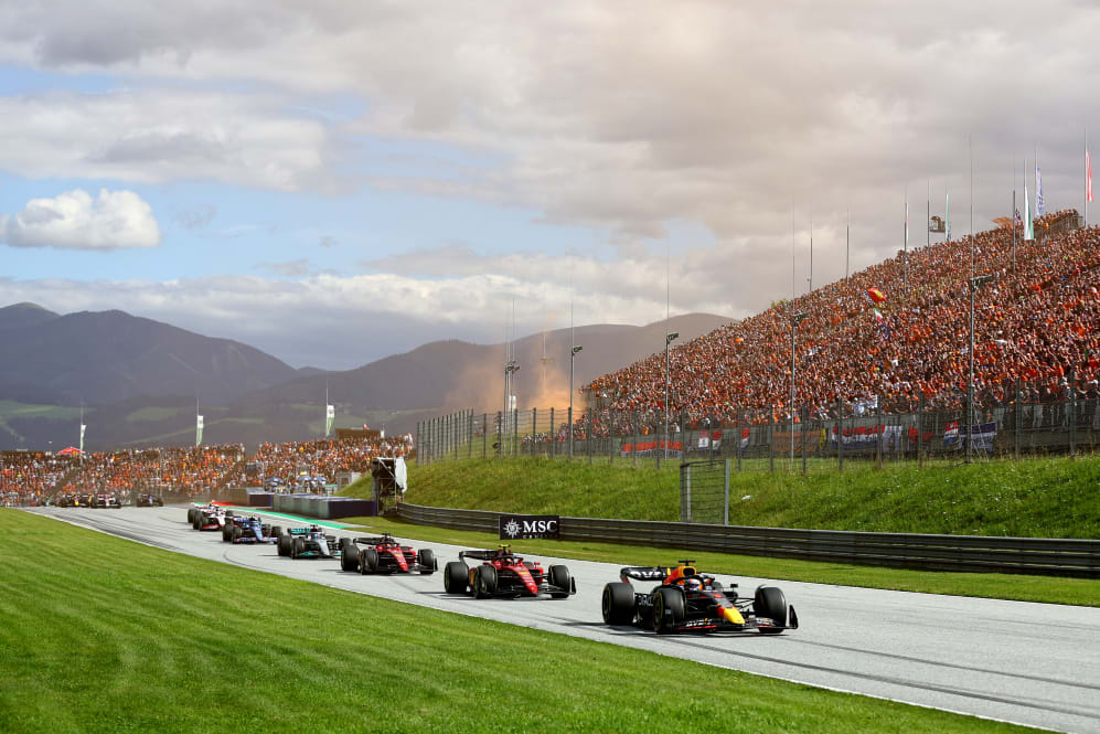 SPIELBERG, AUSTRIA - JULY 09: Max Verstappen of the Netherlands driving the (1) Oracle Red Bull