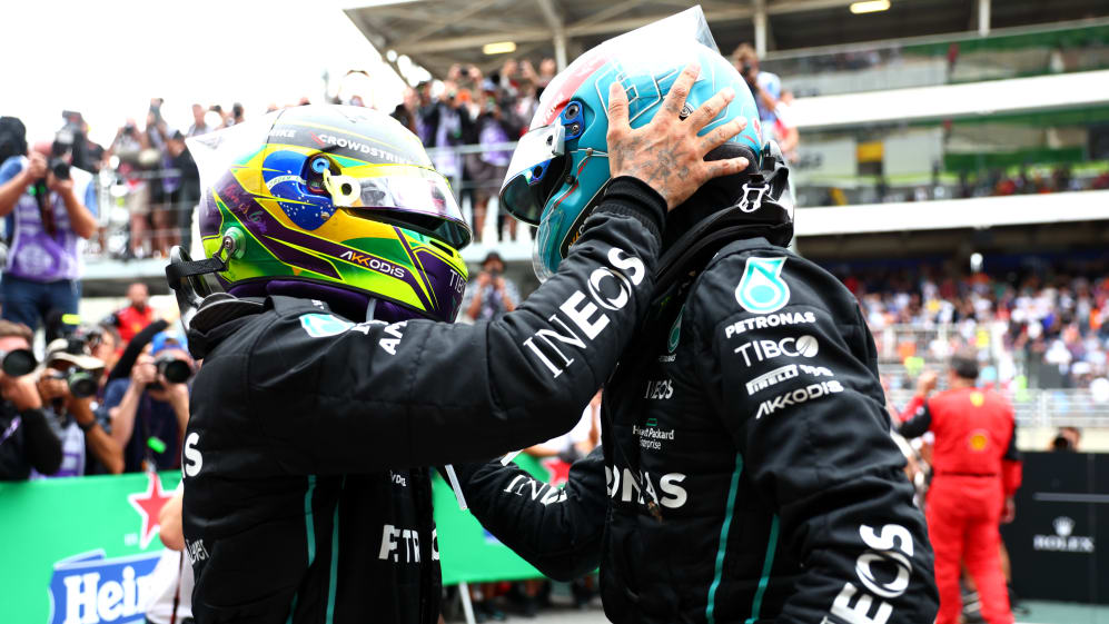 Russell leads home Hamilton for breakthrough Sao Paulo GP win