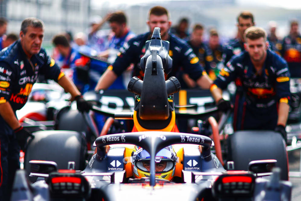 ZANDVOORT, NETHERLANDS - SEPTEMBER 04: Sergio Perez of Mexico and Oracle Red Bull Racing prepares
