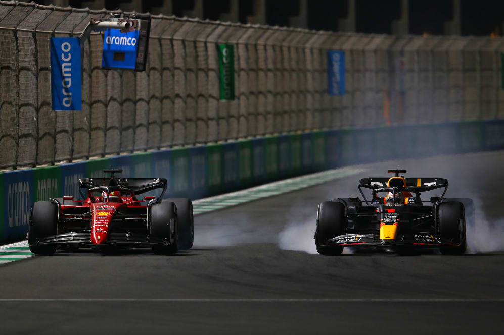 JEDDAH, SAUDI ARABIA - MARCH 27: Max Verstappen of the Netherlands driving the (1) Oracle Red Bull