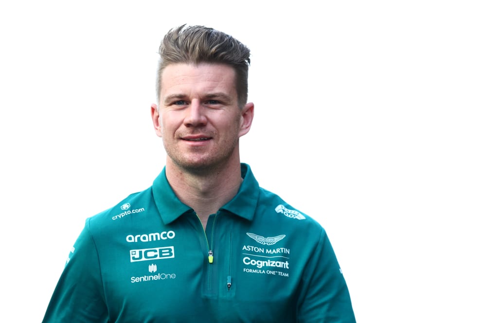 JEDDAH, SAUDI ARABIA - MARCH 24: Nico Hulkenberg of Germany and Aston Martin F1 Team walks in the