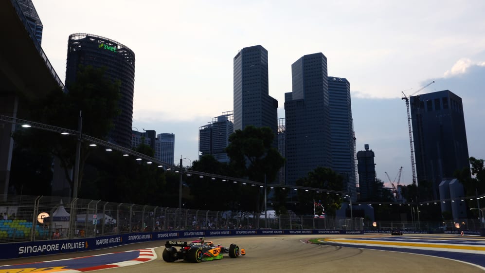 Crazy Fan Walks Onto Track During Singapore Grand Prix